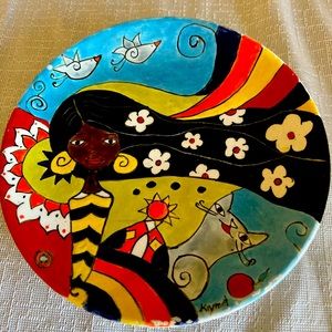 Turkish Pottery Decorative Plate